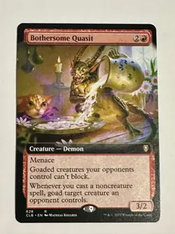 Bothersome Quasit MTG NM Extended Art Battle for Baldur's Gate CLB #628 - Image 1