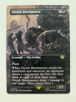 MTG Orcish Bowmasters (0433) *Non-Foil* Borderless Lord Of Rings NM/MT Free Ship - Image 1