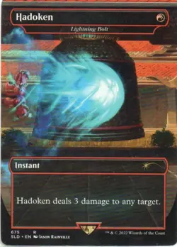 MTG: Secret Lair Drop Series: Hadoken (Lightning Bolt): Lightly Played Condition - Image 1