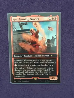 MTG Magic the Gathering SF2 Street Fighter 2 Secret Lair 430 Ken Burning Brawler - Image 1