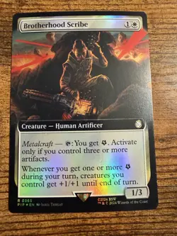 MTG Magic The Gathering Brotherhood Scibe Extended Art FOIL Tough Pull! - Image 1