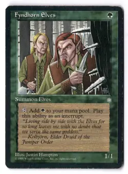 Fyndhorn Elves HP* Ice Age ENGLISH vintage mtg -UnltdCards - Image 1