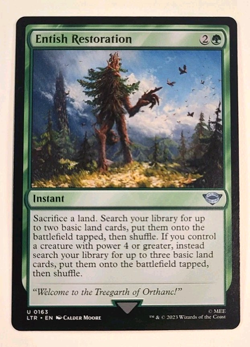 Entish Restoration - Near Mint - Lord of the Rings - 163 - Magic the Gathering_1 - Image 1