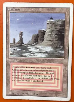 Plateau Dual Land Magic the Gathering Revised Edition Regular - Image 1