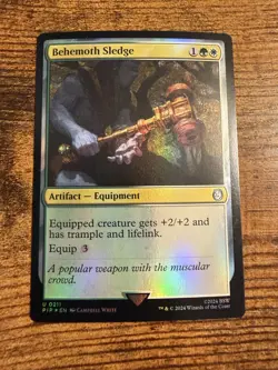 MTG Magic The Gathering Behemouth Sledge FOIL Tough Pull! - Image 1