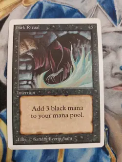 Dark Ritual MTG Unlimited Common Black Instant Slightly Played x1 GG33 - Image 2