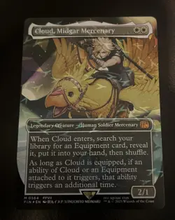 Cloud, Midgar Mercenary - Chocobo Tracks Foil - MTG - NM - Final Fantasy - Image 1