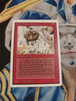 Goblin Balloon Brigade MTG Unlimited Uncommon Creature Slightly Played x1 GG9 - Image 1
