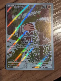 Swinub 165/159 Sv09: Journey Together Holo Illustration Rare Pokemon TCG - Image 1