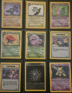 Pokemon Team Rocket Complete Set 83/82 Unlimited WOTC 2000 Dark Charizard MP-NM - Image 2