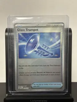 Pokemon Prismatic Evolutions Glass Trumpet 110/131 (Pokeball Pattern) Holo NM - Image 1