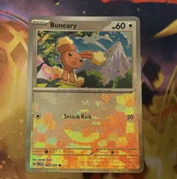 Pokemon TCG Buneary (Master Ball Pattern) 083/131 Sv: Prismatic Evolutions Holo - Image 1