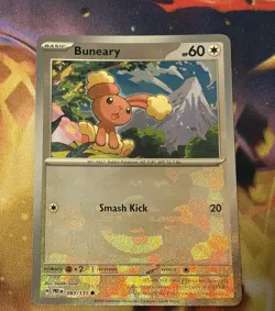 Pokemon TCG Buneary (Master Ball Pattern) 083/131 Sv: Prismatic Evolutions Holo - Image 2