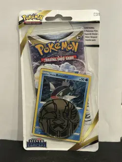 Pokemon TCG - Sealed Pack - Sword & Shield Silver Tempest Basculin W/ Coin - Image 1