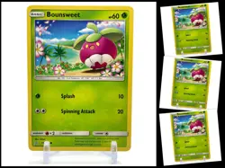 Pokemon Sun & Moon UNIFIED MINDS 17/236 Bounsweet 4X Mint/NM Common 4 Lot TCG X4 - Image 1