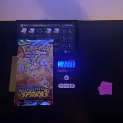 22.37g VERY HEAVY Surging Sparks Pokemon Sealed Booster Pack New SIR/HRU - Image 1