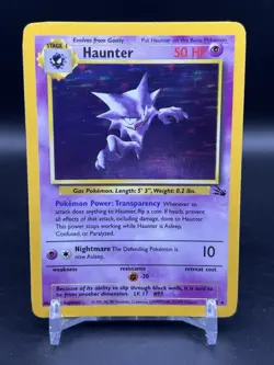 Haunter Holo Rare 6/62 Pokemon Fossil WOTC English NM- - Image 1