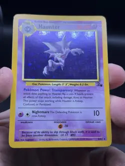 Haunter Holo Rare 6/62 Pokemon Fossil WOTC English NM- - Image 3