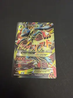 POKEMON TCG M Lucario EX (Full Art) 55a/111 XY Furious Fists Holo 2017 - Image 3