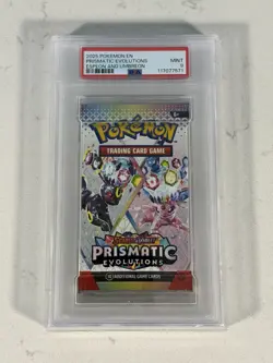 Pokemon S&V Prismatic Evolutions Espeon & Umbreon Booster Pack PSA 9 Mint - Image 3