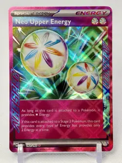 Neo Upper Energy 162/162 Ace Spec Rare Temporal Forces Pokemon TCG NM - Image 1