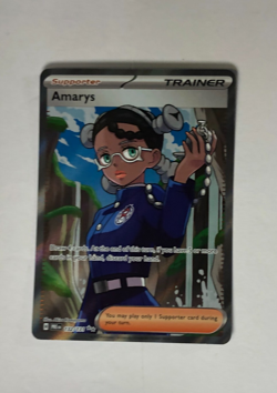 Pokemon TCG Prismatic Evolutions Full Art Amarys 132/131 Near Mint - Image 1