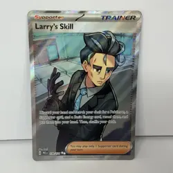 Larry's Skill Pokemon TCG Scarlet & Violet Prismatic Evolutions 139/131 NM - Image 1
