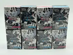 Lot of (8) Pokemon S & V (4) Black Bolt & (4) White Flare Booster Bundles SEALED - Image 1