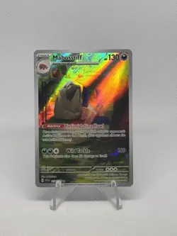 2023 Pokemon Scarlet & Violet Mabosstiff Illustration Rare IR 218/198 - Image 1