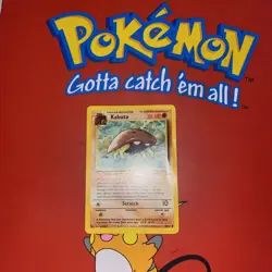 Pokemon WOTC Kabuto 50/62 Fossil Set UNLIMITED Common NM - Image 1