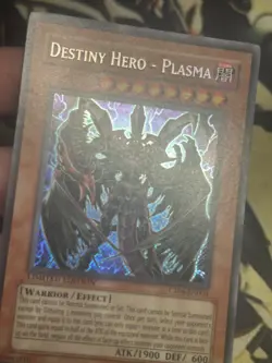 Yugioh: Destiny Hero - Plasma - CT04-EN003 - Secret Rare - Limited Edition - MP - Image 3