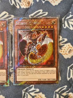Yugioh Eclipse Wyvern x3 (Platinum Secret Rare) RA04-EN177 1st Edition NM - Image 2