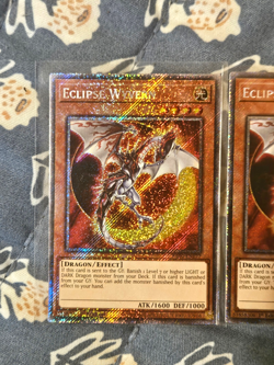Yugioh Eclipse Wyvern x3 (Platinum Secret Rare) RA04-EN177 1st Edition NM - Image 3