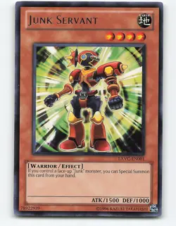 Junk Servant #EXVC-EN001 Rare Yugioh Card - Image 1