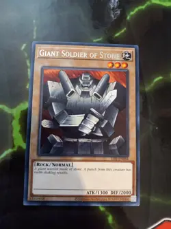 Yugioh Giant Soldier of Stone Rare LOB 25th Anniversary - Image 1