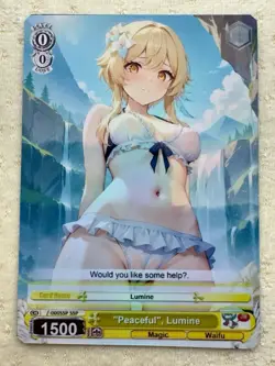 Lumine Full Art Anime One Piece Waifu Trading Card Holofoil Season 3 - Image 1