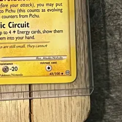 PICHU - 45/100 - STORMFRONT - Pokemon TCG Card | LP/MP | Baby Evolution Power ? - Image 3