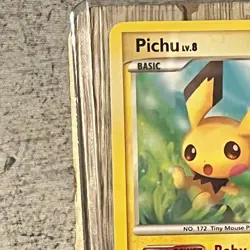PICHU - 45/100 - STORMFRONT - Pokemon TCG Card | LP/MP | Baby Evolution Power ? - Image 4