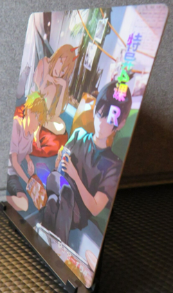 Denji Power Aki Official Chainsaw Man Collectible Rare Holo Card NM CCG Anime - Image 3