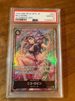 PSA 10 Nico Robin OP12-087 SR Legacy of the Master ONE PIECE Card Japanese - Image 1