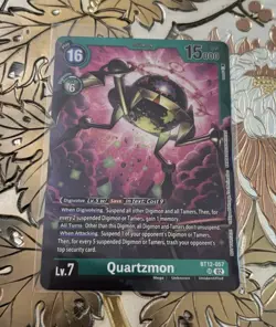 Digimon Card Game Quartzmon BT12-057 Event Pack 7 Alternative Art - Image 1