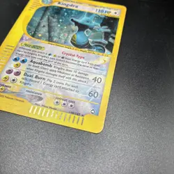 Pokemon Card - Kingdra 148/147 Aquapolis Holo See Photos For Condition E-Reader - Image 3
