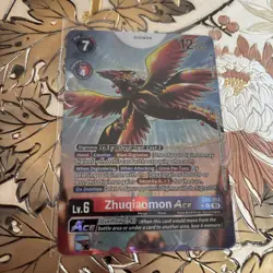 Digimon Card Game EX5-013 Zhuqiaomon ACE Rare Animal Colosseum Alt Art - Image 1