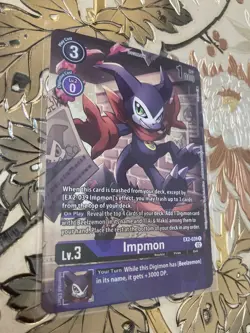 Digimon Card Game Impmon Alt Art ST14 Advanced Deck EX2-039 R - Image 1
