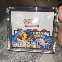 Pokemon TCG XY Evolutions Booster Box Sealed 36-Card Pack Acrylic Case Included. - Image 1
