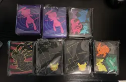 Lot of 7 Pokemon TCG ETB Card Sleeves - Various Designs - Image 1