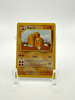 Dugtrio 19/102 Rare Base Set Pokemon Card WOTC LP- Condition - Image 1