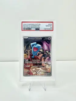 Team Rocket’s Wobbeffet PSA 10 203 Black Star Promo Pokemon Card - Image 1