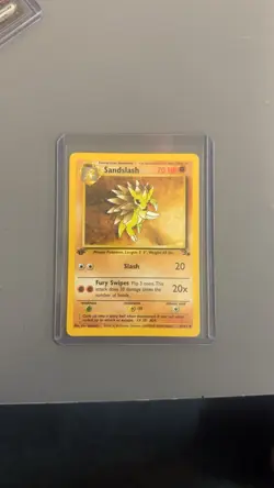 HIGH GRADE* 1ST EDITION Sandslash 41/62 1999 Fossil WOTC Pokemon Cards NM/MINT* - Image 1