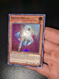 Yu-Gi-Oh Card - DUPO-EN032 - RIGHTY DRIVER (ultra rare holo) - - Image 1